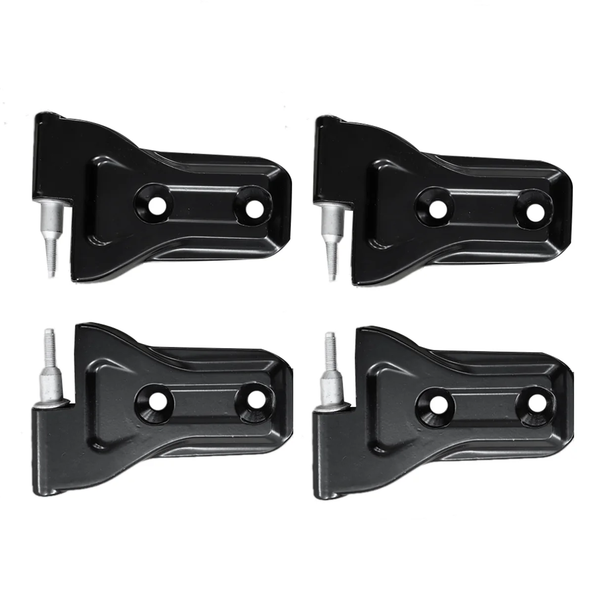 1Set/4Pcs Car Body Door Hinge Kit for Jeep Wrangler JL 2DR 2018+ Side Door Hinges Cover Trim Long Top and Short Bottom