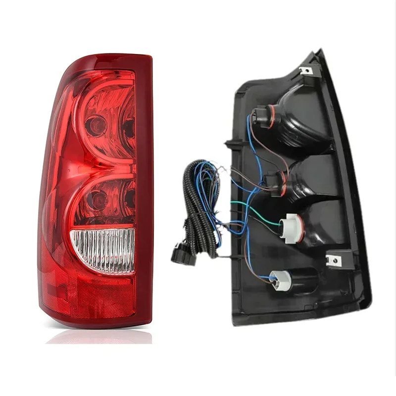 Pair Left&Right For Chevrolet Silverado 2003 2004 2005 2006 Tail Lamp Assembly Rear Taillight Warning Light Reversing Light