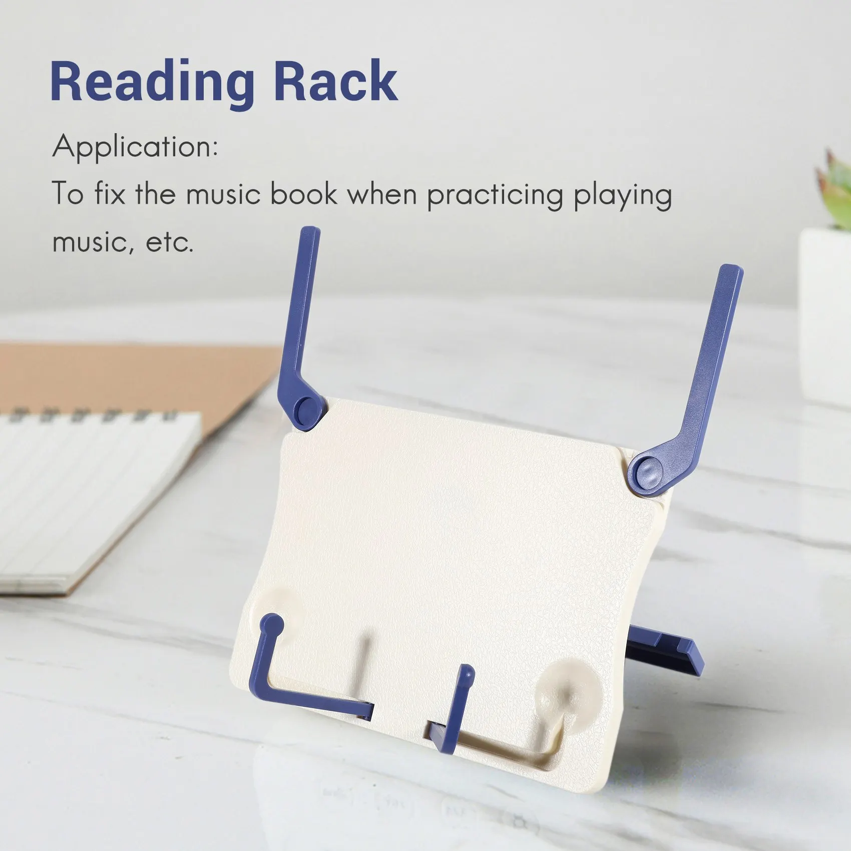 Suporte de música dobrável aa44m, suporte de partituras abs aplicável para guitarra, piano, violino, instrumento musical universal