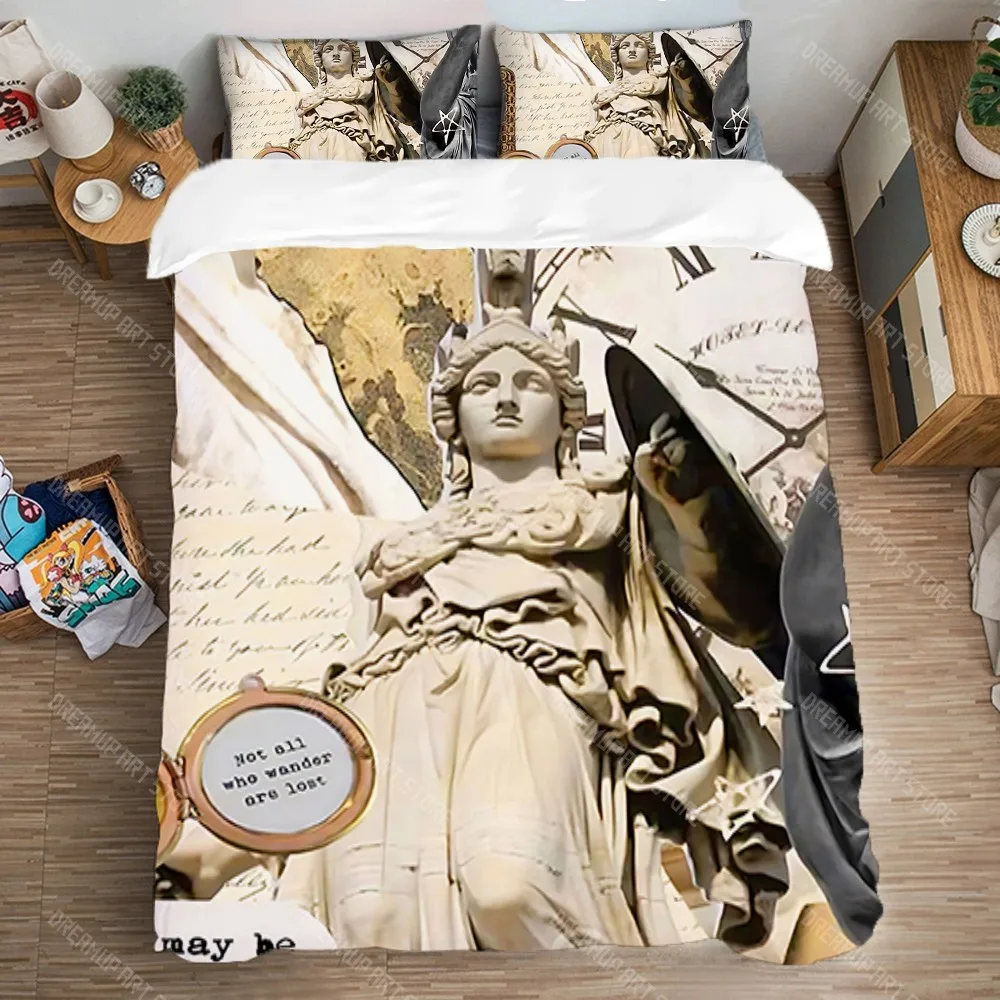 

Queen Bed Comforter Sets Bedding Decorations Fashion Duvet Cover Set Art Pillowcase M-Myth Pantheons Single Double Large Size