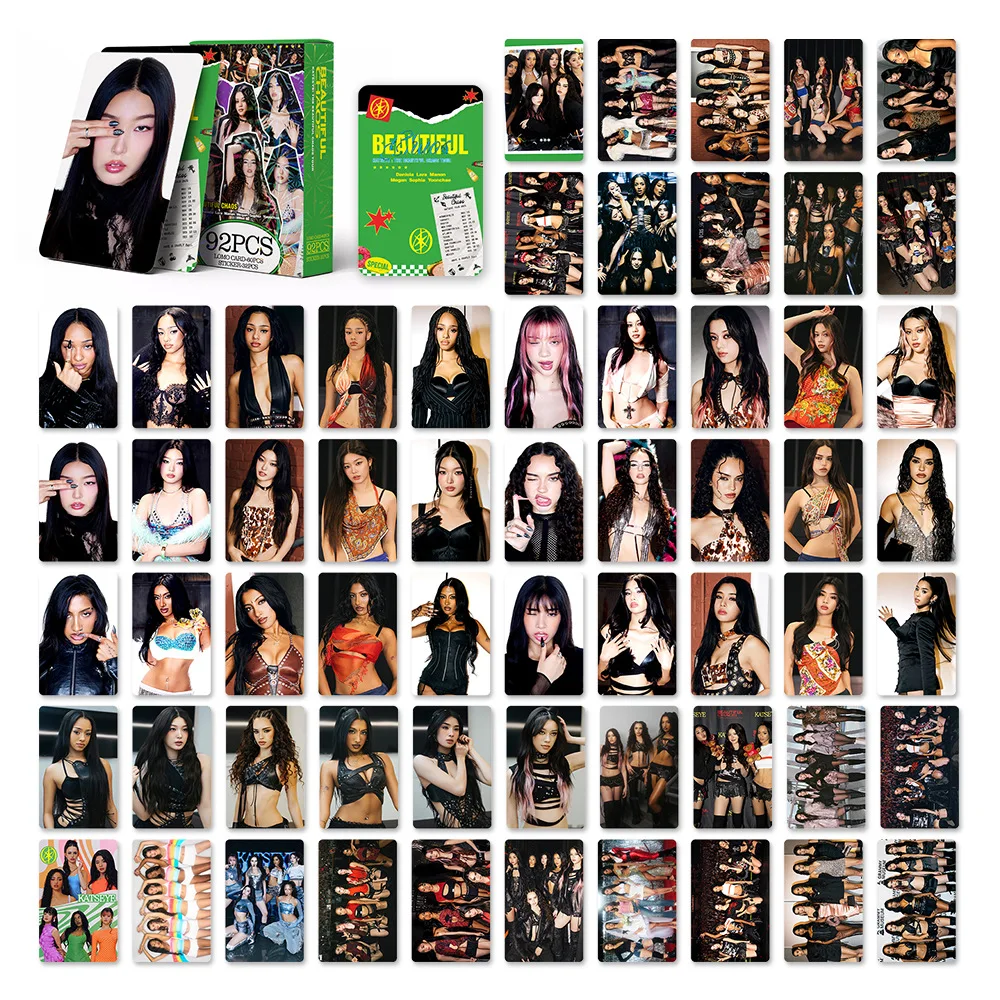 92 unids/set KATSEYE Idol Girl nuevo álbum MOD MAD Lomo tarjetas HD tarjetas fotográficas MANON MEGAN LARA DANIELA YOONCHAE pegatinas Fans regalo S