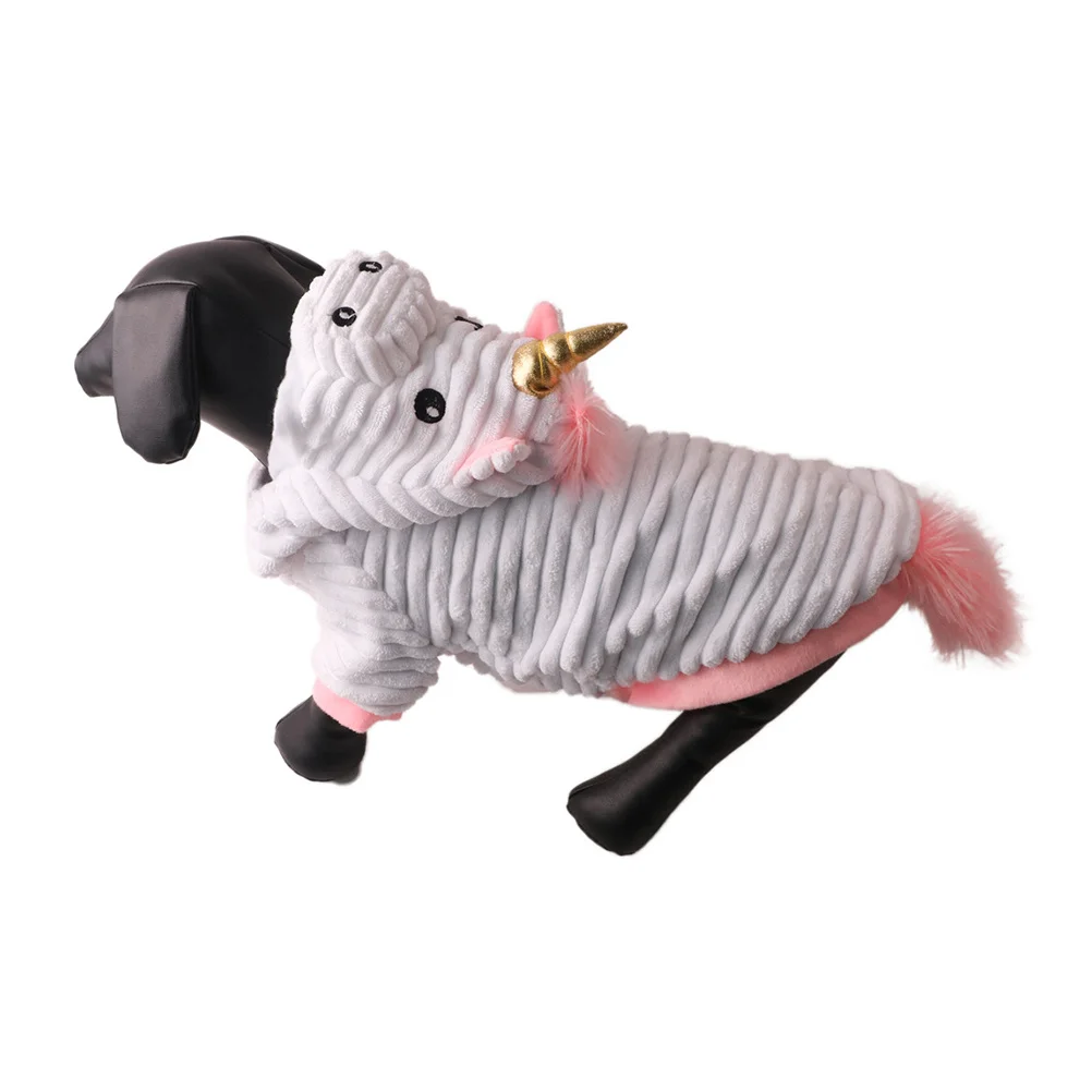 

Unicorn Transformation Costume For Dogs Durable Pet Party Clothes Dog Coat For Halloween Outdoor Photo Shoots