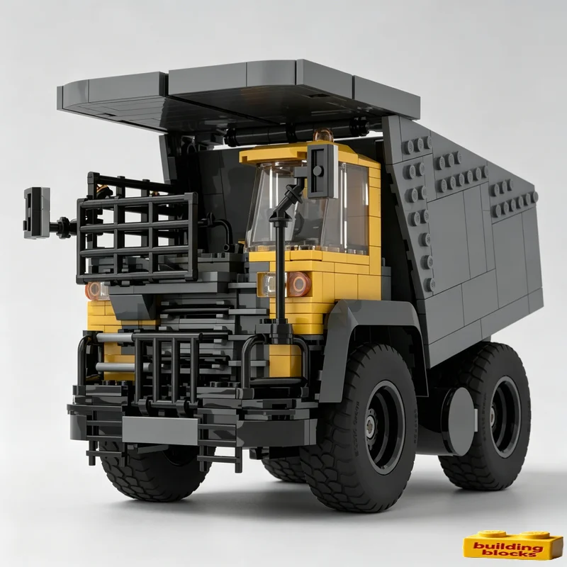 742PCS MOC City Quarry Dump Truck Excavator Engineering Vehicle Model Technic Style Assemble Blocks For Collection Birthday Gift