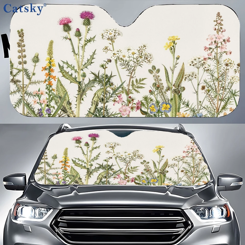 

Car Sunshade Drawing Of A Bunch Of Flowers On A White Background Auto Sunshades Sunshade, Front Window Sun Cover For Car, Auto S