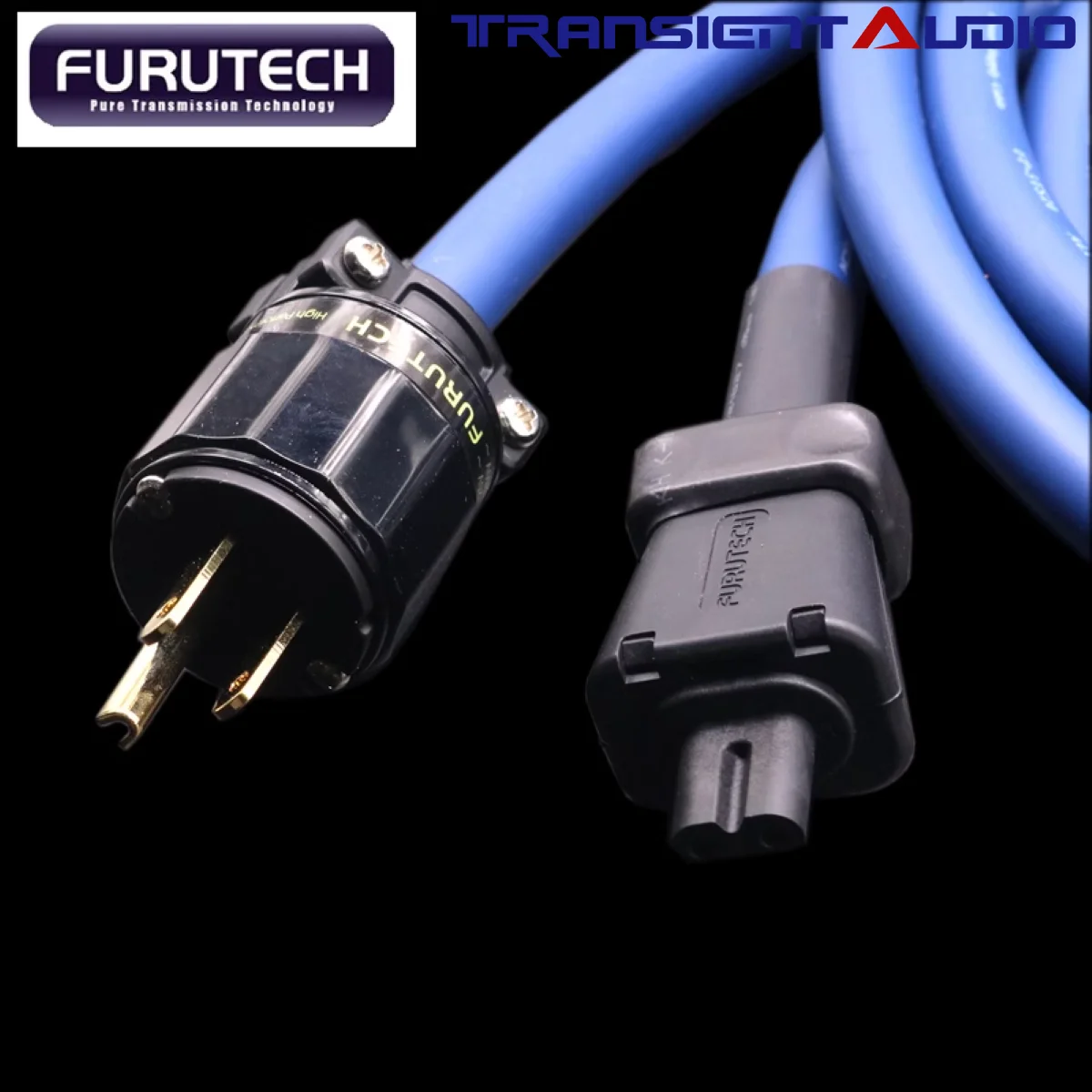 TRANSIENTHI-FIAUDIO Furutech OCC single crystal copper US plug 8-shaped tail connector High-End audio amplifier  Power Cable
