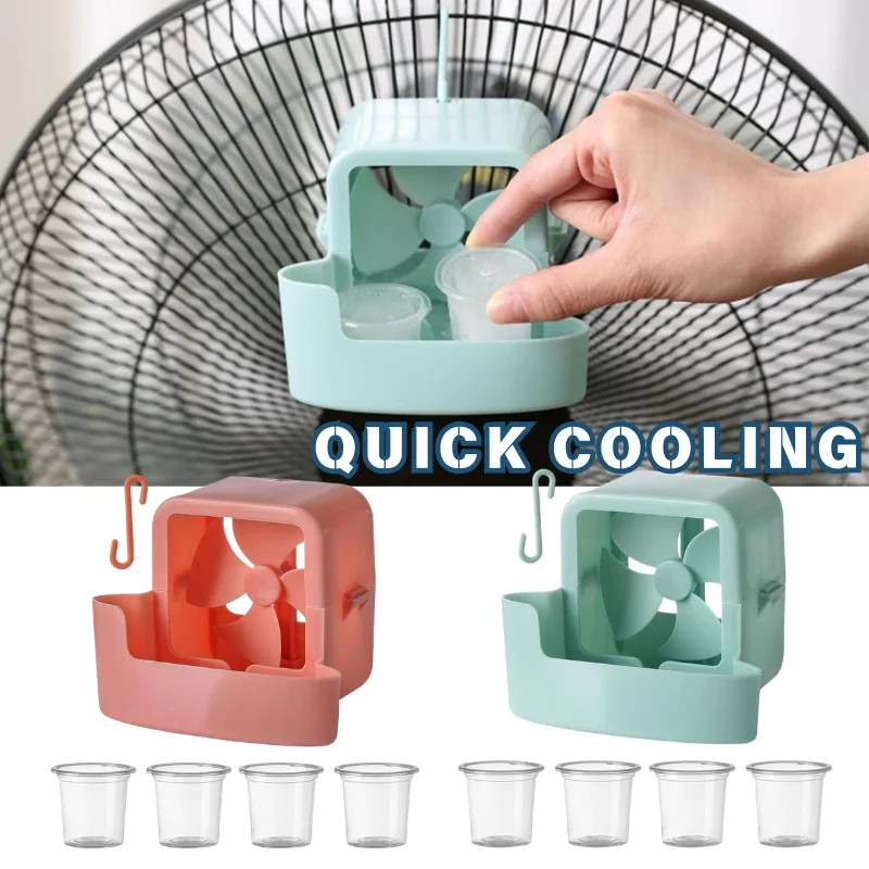 Portable Hanging Quick Cooling Gadget For Electric Fan Household Fan Mounted Cooler Attachment Summer Cooling Accessory