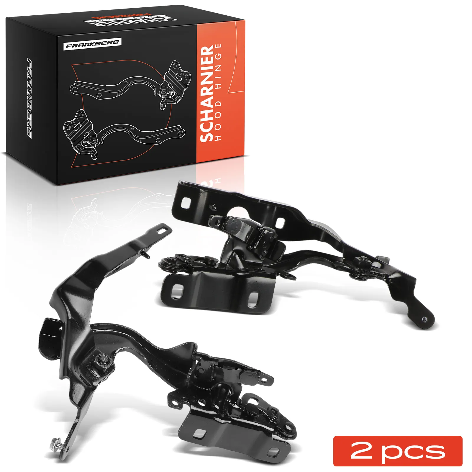 Frankberg 2x Scharnier Motorkap voor Links Rechts voor Mercedes-Benz CLA Coupe C117 250 1178800228 1178800128