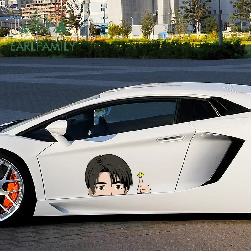 EARLFAMILY 43cm x 28.1cm For Cartoon PEEKING Car Stickers Vinyl Material Decal Waterproof Motorcycle Decals For JDM SUV RV