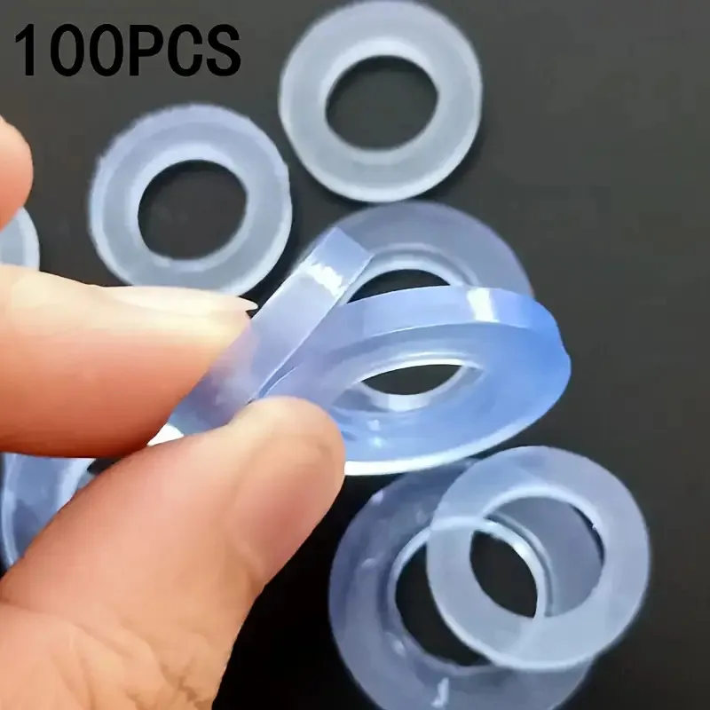 100pcs Transparent Silicone Pipe Sealing Washers 1/2