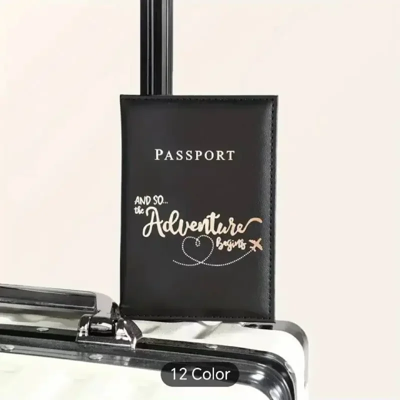 Mode Abenteuer Muster Reisepass Reisepass Abdeckung Reisepass Brieftasche ID Karte Halter Ticket Clip Reise Zubehör