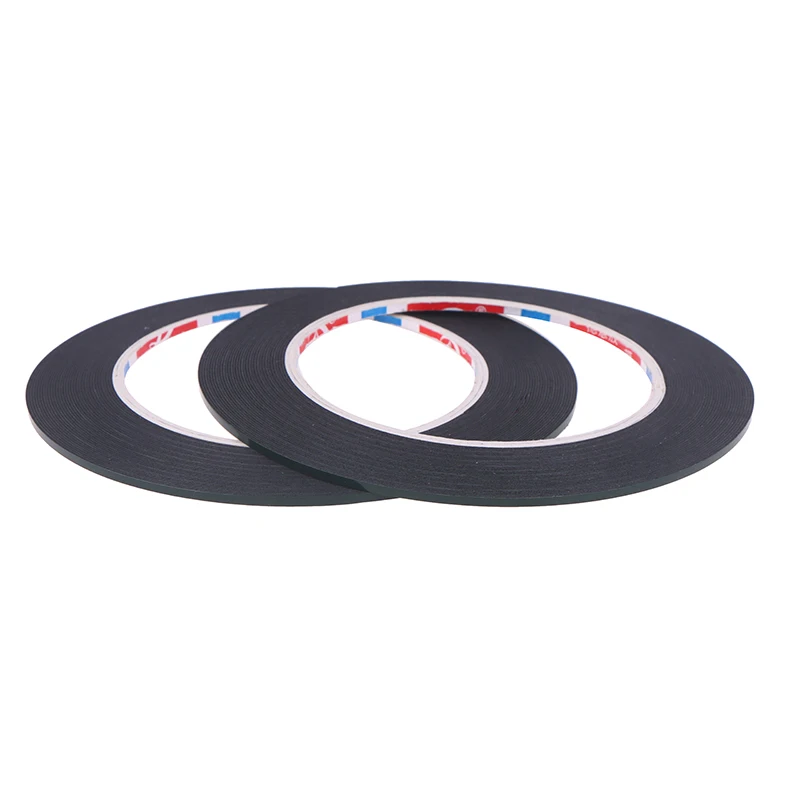 2PCS 2/3/4mm 10meters Double Sided Sticky Foam Tape Adhesive LCD Screen Frameless For TV Borderless Curved Display Sealing Fix.