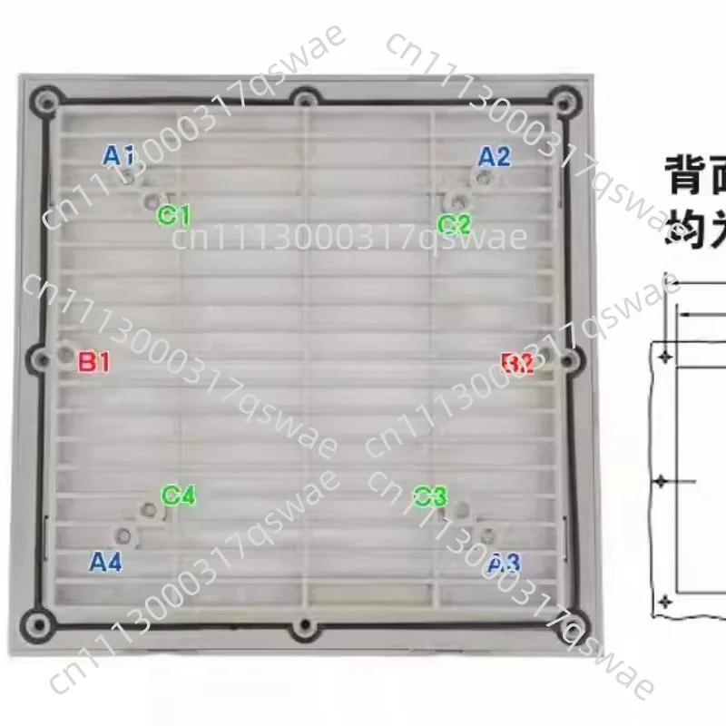 3Pcs ZL804 Ventilation Filter Group 204x204 Axial Flow Fan Dustproof Mesh Cover Cabinet Louver Fan ZL-804
