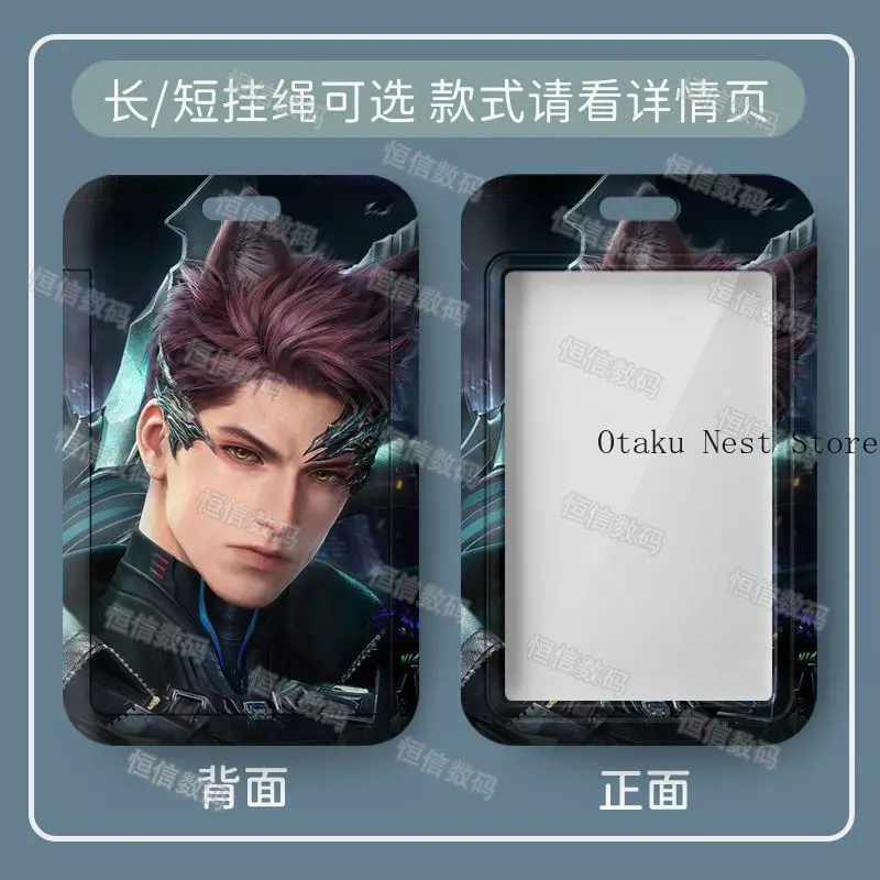 Anime Love and Deepspace Valko Credit Card Holder Bus Card Cover Case Cartoon Charm Pendant Keychain Student Gift Cosplay