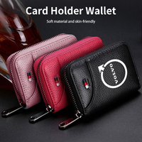 Cards Holder Wallet Leather Cash Coin Purse Organizer ID Card Bag For Volvo XC90 XC60 C30 T6 S60 C70 XC40 XC70 V70 V60 V90 S90