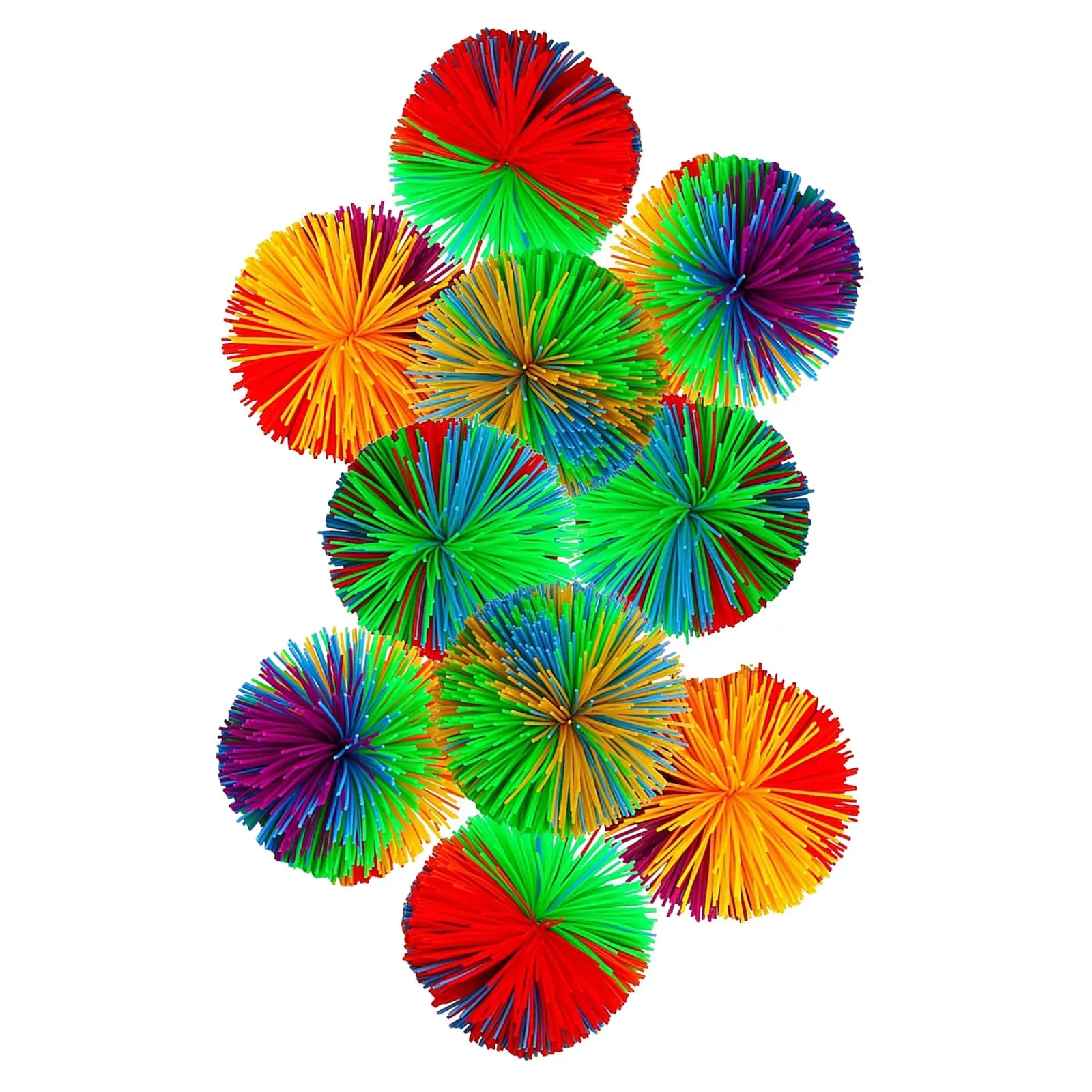 1Set Colorful Silicone Stringy Balls 60Mm Soft Stress Relief Sensory Fidgets Bouncing for Kids Adults