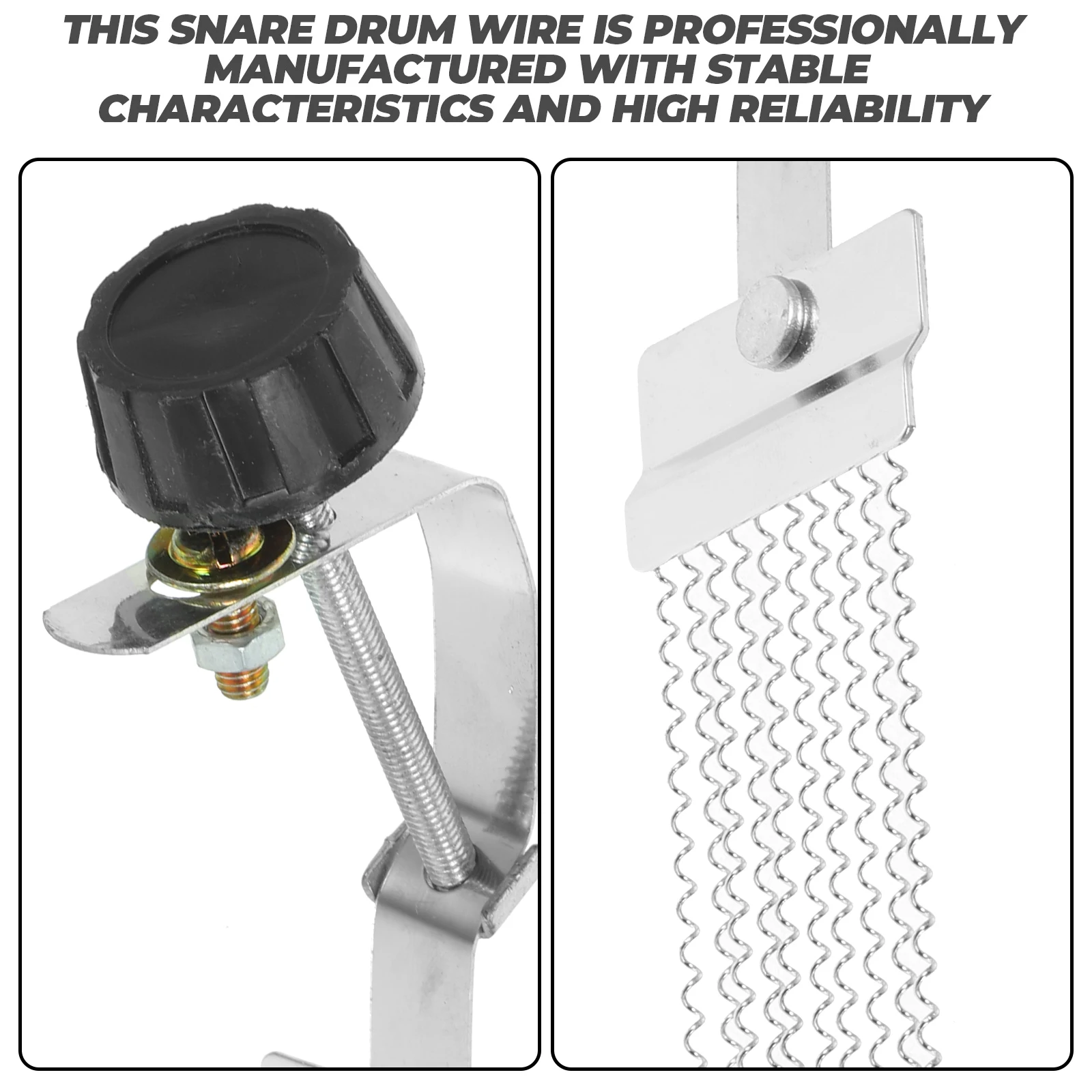

2pcs Wire Accessories Percussion Spring Half Design Spring Belt for Box Drum Children Drum Kit Iron Replacement Parts