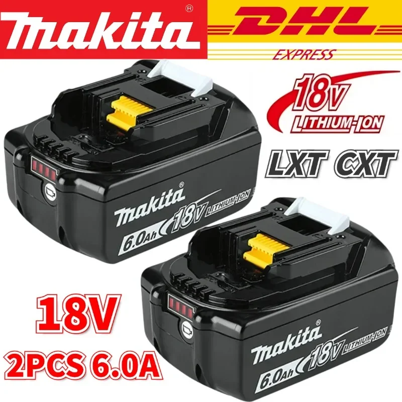 100% Genuine Makita 6Ah for Makita 18V Battery BL1840 BL1830B BL1850B BL1850 BL1860 BL1815 Replacement Lithium Battery