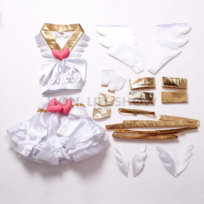 عائلة محبة أنيمي ومع Garterbelt اللباس الداخلي الفوضى تخزين الملاك فستان موحد تأثيري حلي Cus جديد 2025