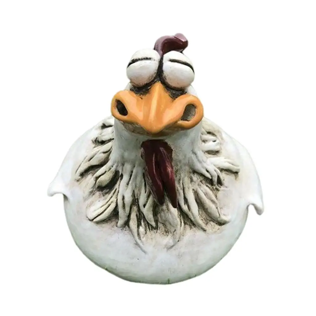 Statue Decoration Hen Sculpture Decorative Animal Home Patio