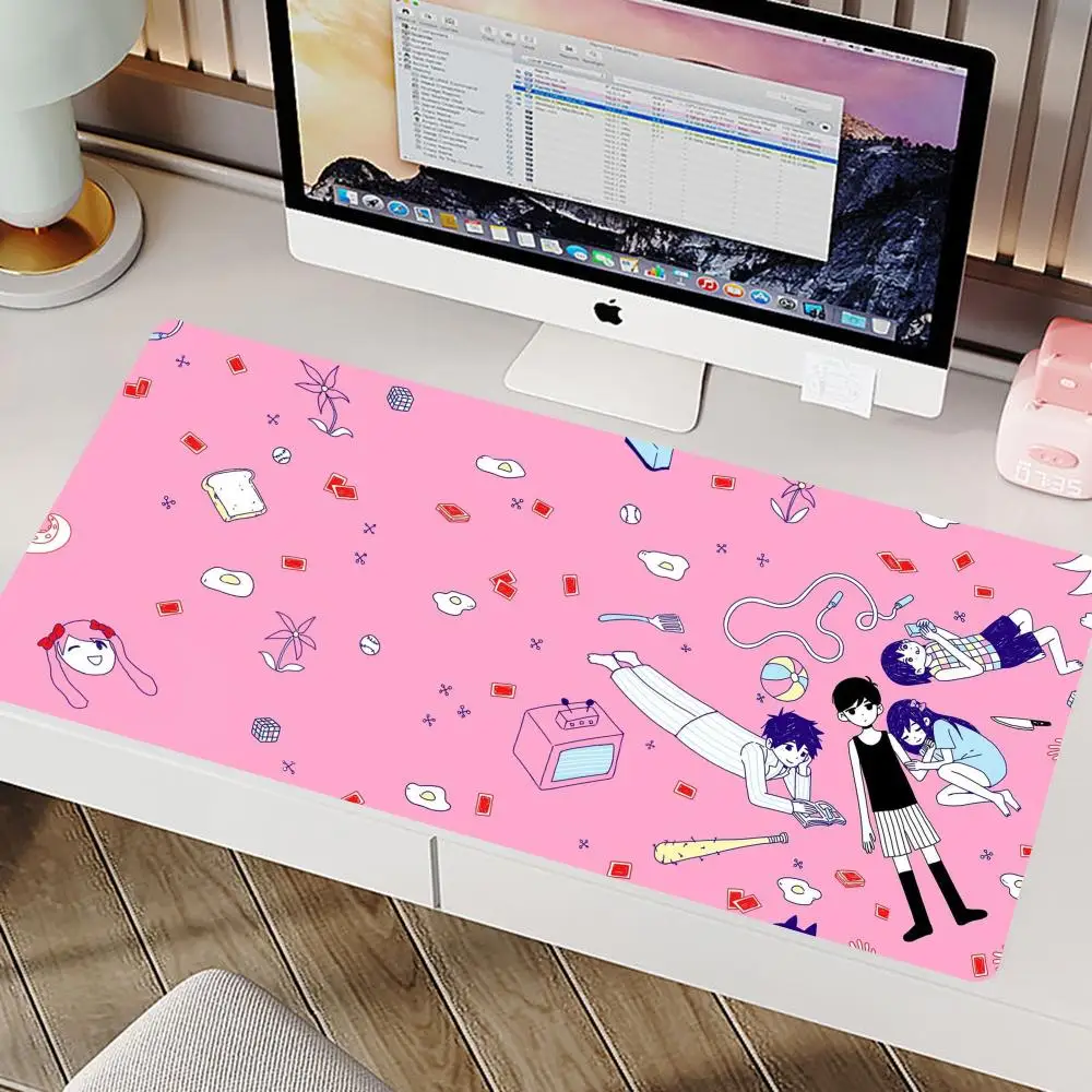 Kawai A-Anime O-Omori Mouse Pad Gaming Mouse Pad 80x40cm Large Mousepad Computer Game Keyboard Laptop Mouse Mat 400x900mm Desk M