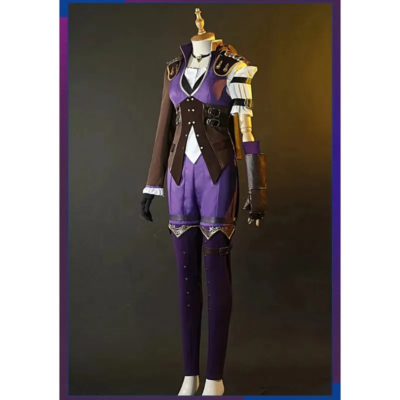 Game LOL Violet Battle Of Two Cities Suit Daily Uniform Cosplay Costume Halloween Women Caitlyn Kiramman animea;2'k,8;c'