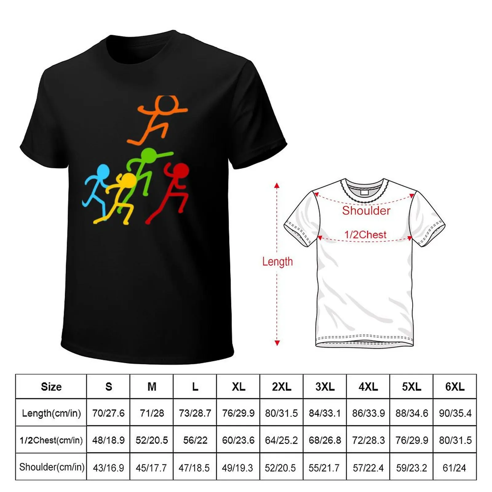Alan becker animation Cute Sticks T-Shirt Plus Size Lightweight Top