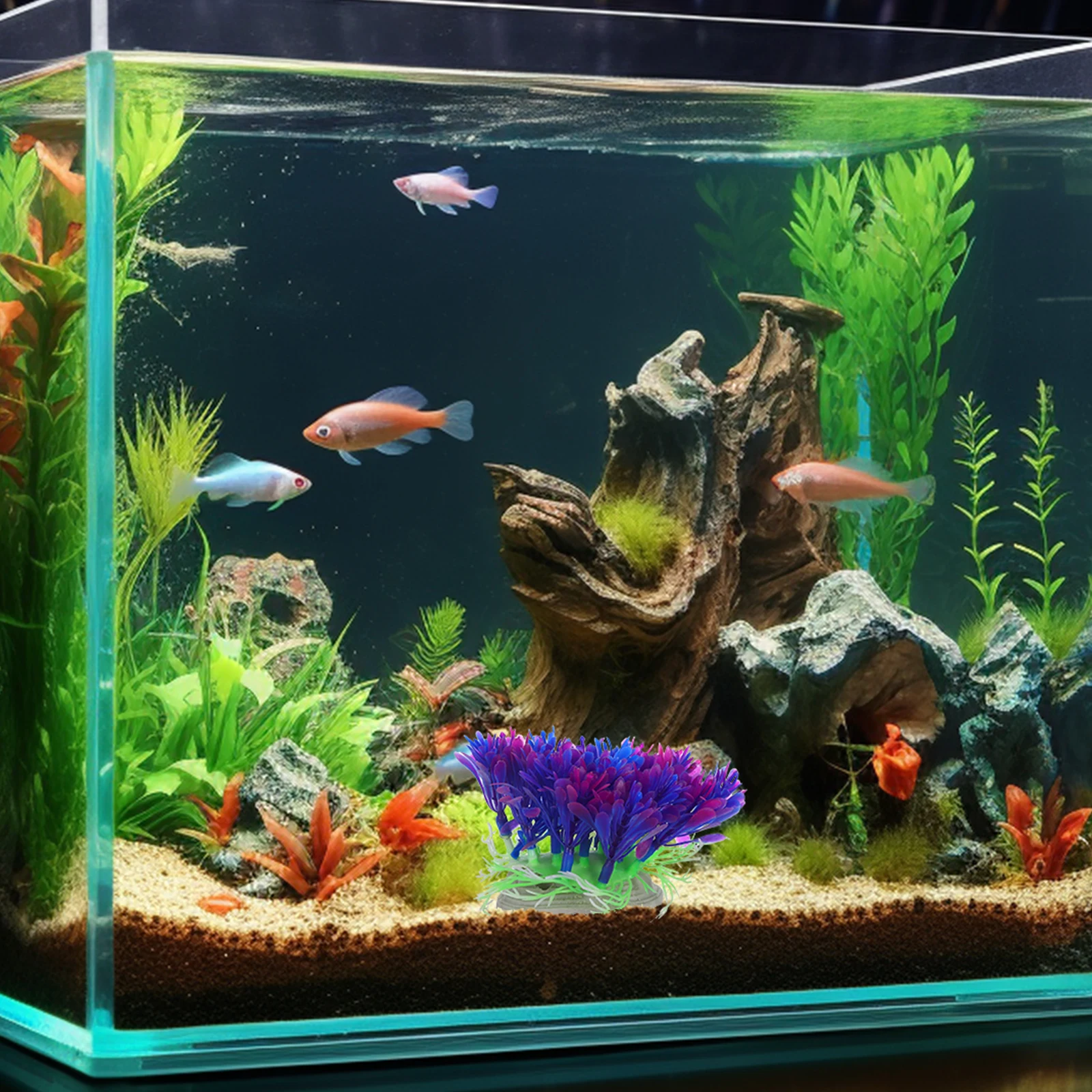 

Simulated Aquatic Plants Artificial Aquarium Decor Fish Tank Decorations Plastic Resin Plants Betta Turtle Tanks Accessories