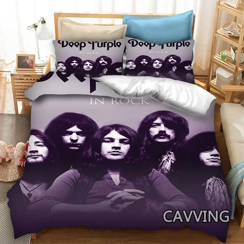 

Deep Purple Rock 3D Printed Bedding Set Duvet Covers & Pillow Cases Comforter Quilt Cover (US/EU/AU Sizes) Home Textile H02