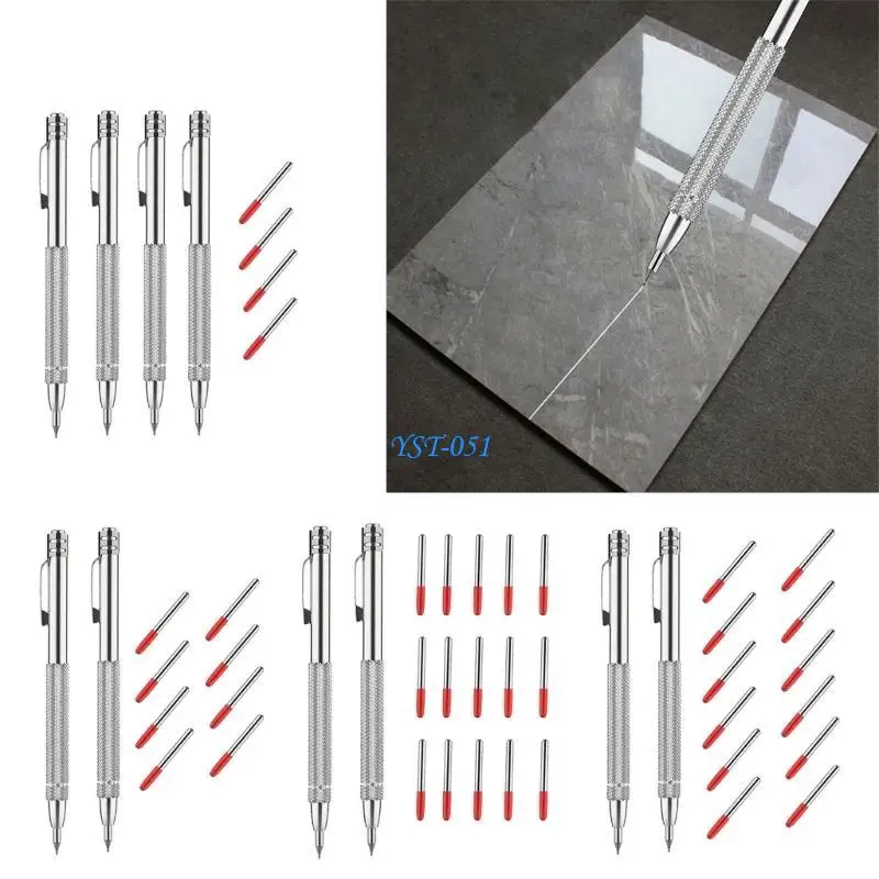 

E15A Precise Scriber Pen with Carbides Tip Suitable for Engraving on Glass Ceramic Metal Construction Crafting