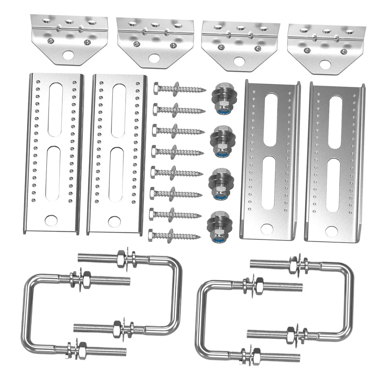 

Boat Trailer Bunk Brackets Kit Replacement with Nuts Screws Boat Accessories