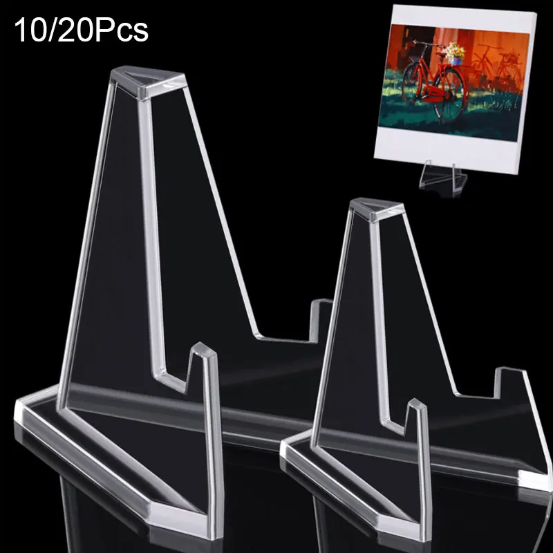 Clear Acrílico Coin Display Stand Titulares Pequeno Cavalete Rack Desafio Comemorativo Moeda Capsule Holder Support