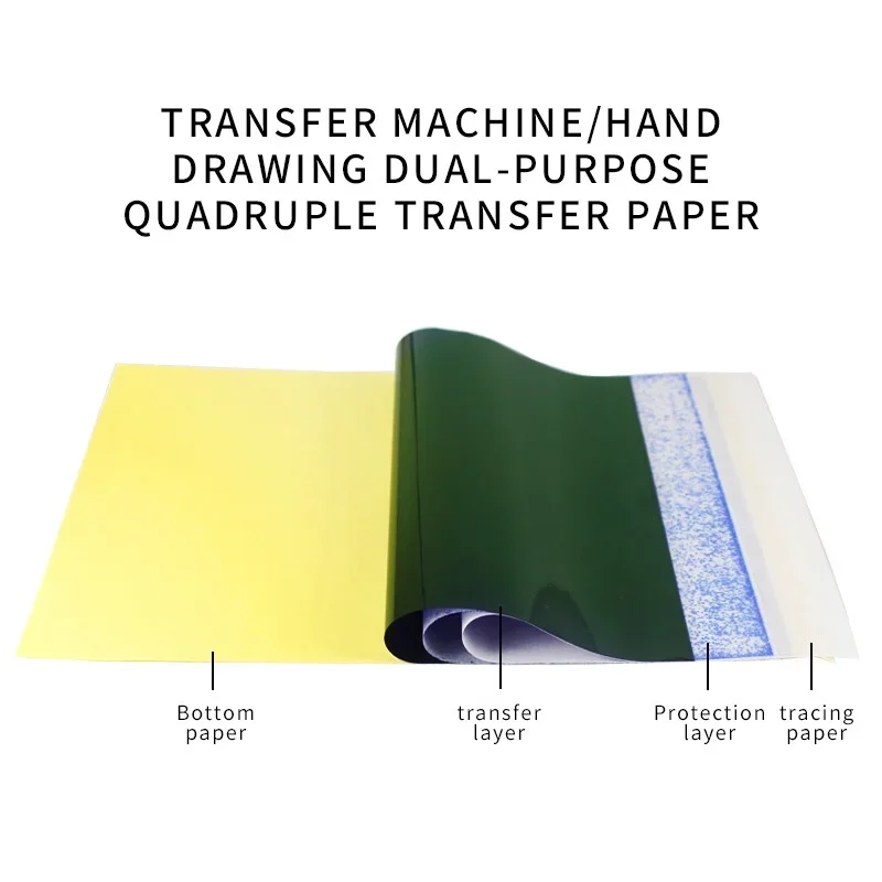 Papier transferowy do tatuażu kopiarka do tatuażu 4 warstwy A4 narzędzie do tatuażu termokopiarki do tatuażu
