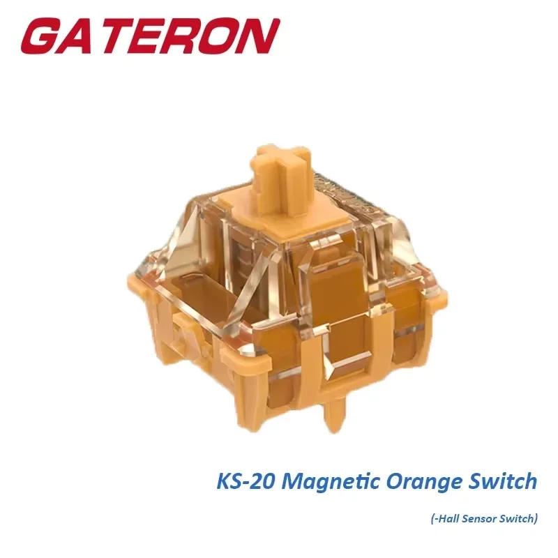 Gateron Magnetic Switch Orange 38gf KS-20 Hall Sensor SMD RGB Linear Quick Trigger Custom Gaming Keyboard Free Setting Pre Trave