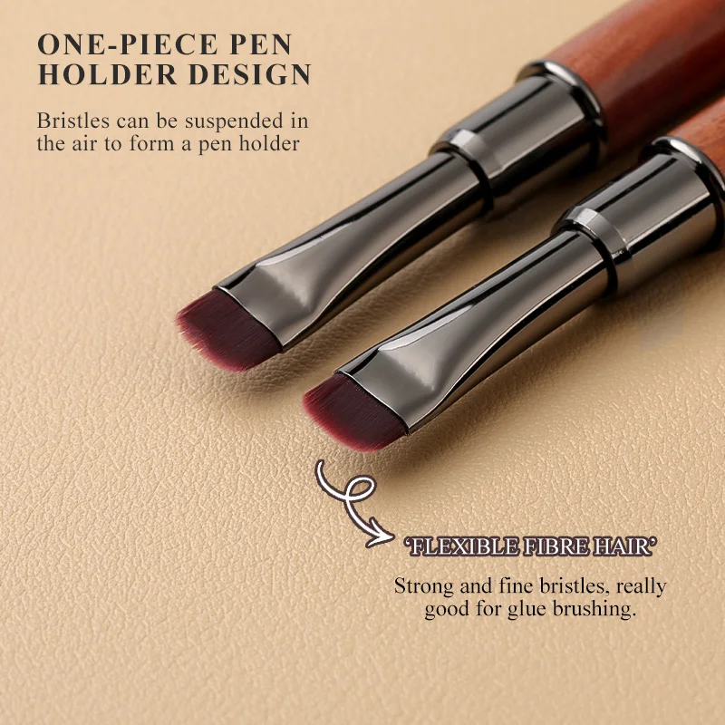 1pc Holz Gel Malerei Pinsel Nagel Konstruieren Acryl Pinsel für Maniküre DIY Builder Werkzeug Pinsel Stift Professionelle Gel Falsche spitze Stift – Detail 10