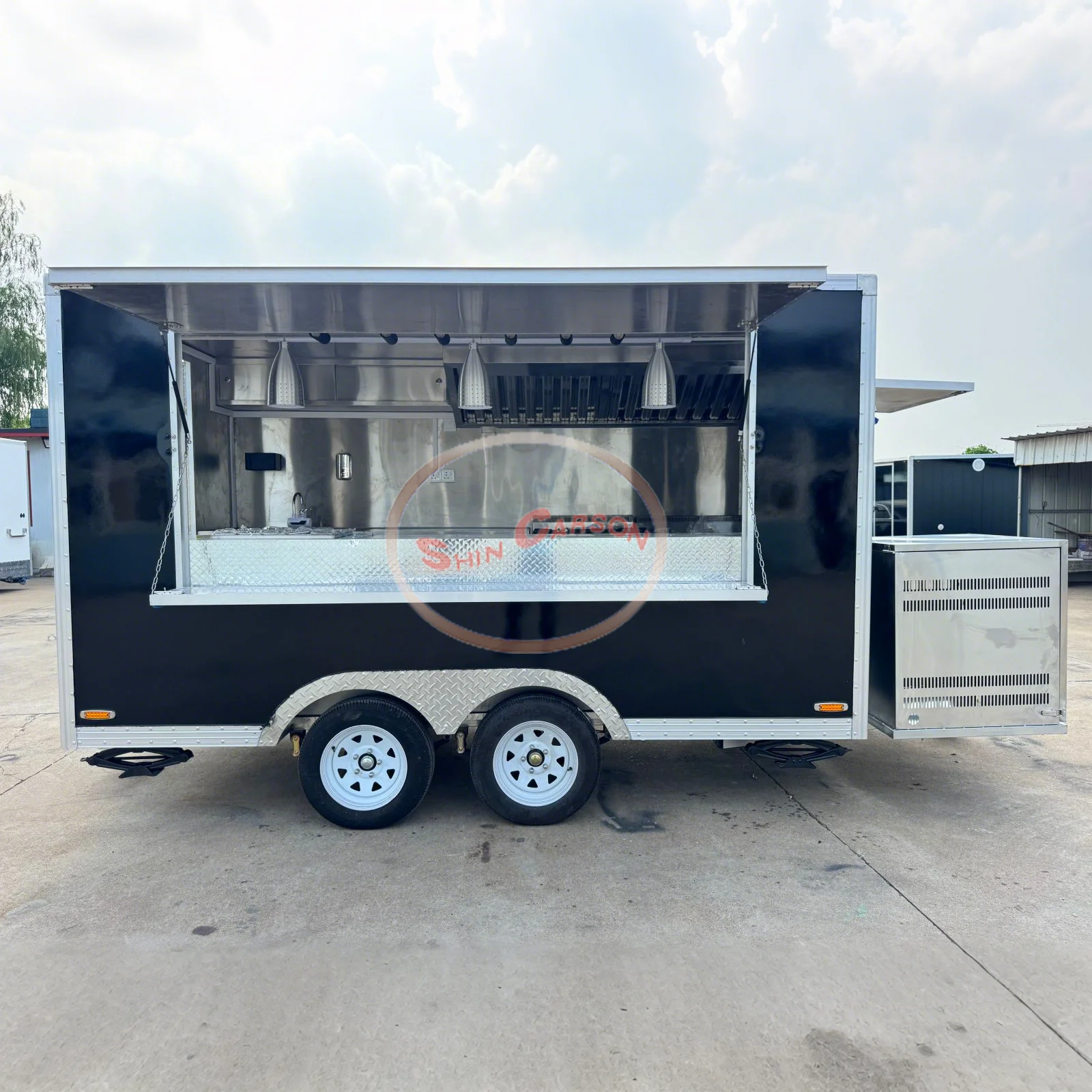 

Food Truck Mobile Food Catering Trailer Fully Equipped Outdoor Mobile Beer Ice Cream Coffee Carts Food Trailers Fully Equipped
