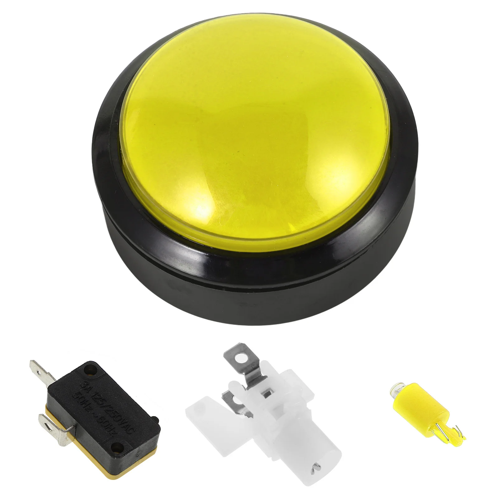 

Replacement Game Machine Push Button Switch with Light Durable Convex Surface Precise Tactile Feel Gaming Button
