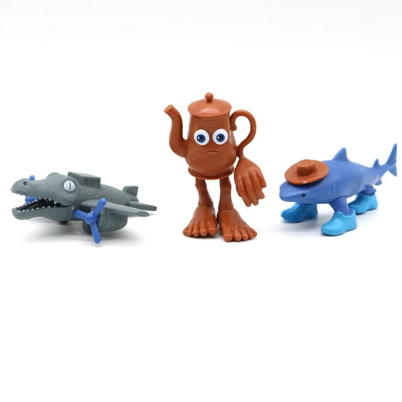 Italian Brainrot Tung Tung Tung Sahur Figure Toy Set - Tralalero Tralala Figures Bombardino Crocodilo Shimpanzini Bananini