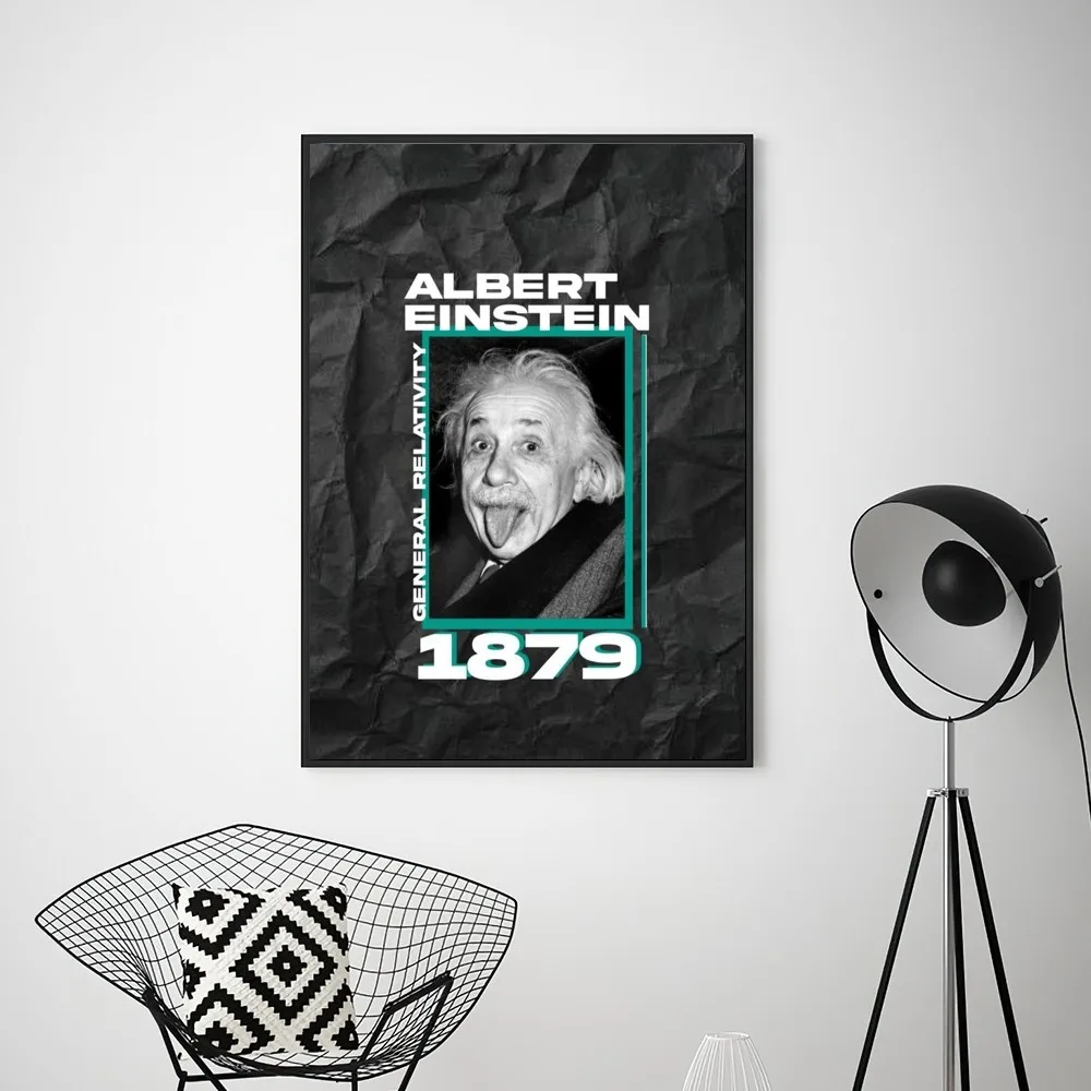 FUNNY E-EINSTEIN INTERESTING  Poster Prints Wall Pictures Living Room Home Decoration