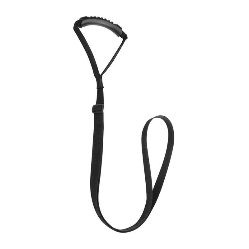 K0EF Kayak Pull Handle Band for Landing Transfer, Adjustable 90-120cmWebbing Pull Aid with Rubber Grip for Waterside