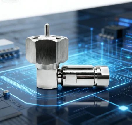 

Free Shipping LC male right angle clamp type connector for 1/2 feeder cable