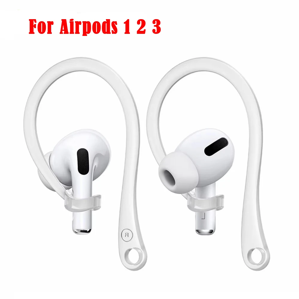 Crochets d'oreille en Silicone pour Apple Air Pods Pro2, accessoires Anti-chute, support pour écouteurs Bluetooth pour Airpods 1 2 3 Pro, crochets d'oreille de sport Crochets d'oreille en Silicone pour Apple Air Pods Pro2, accessoires Anti-chute, support pour écouteurs Bluetooth pour Airpods 1 2 3 Pro, crochets d'oreille de sport