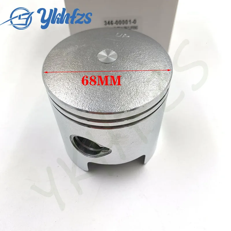 346-00001-0 Piston Set (STD) 68MM For Tohatsu Engine 2T 25HP 30HP M25C3 M30A4 346-00001 346-00001-1 Piston Ring 346-00011-0