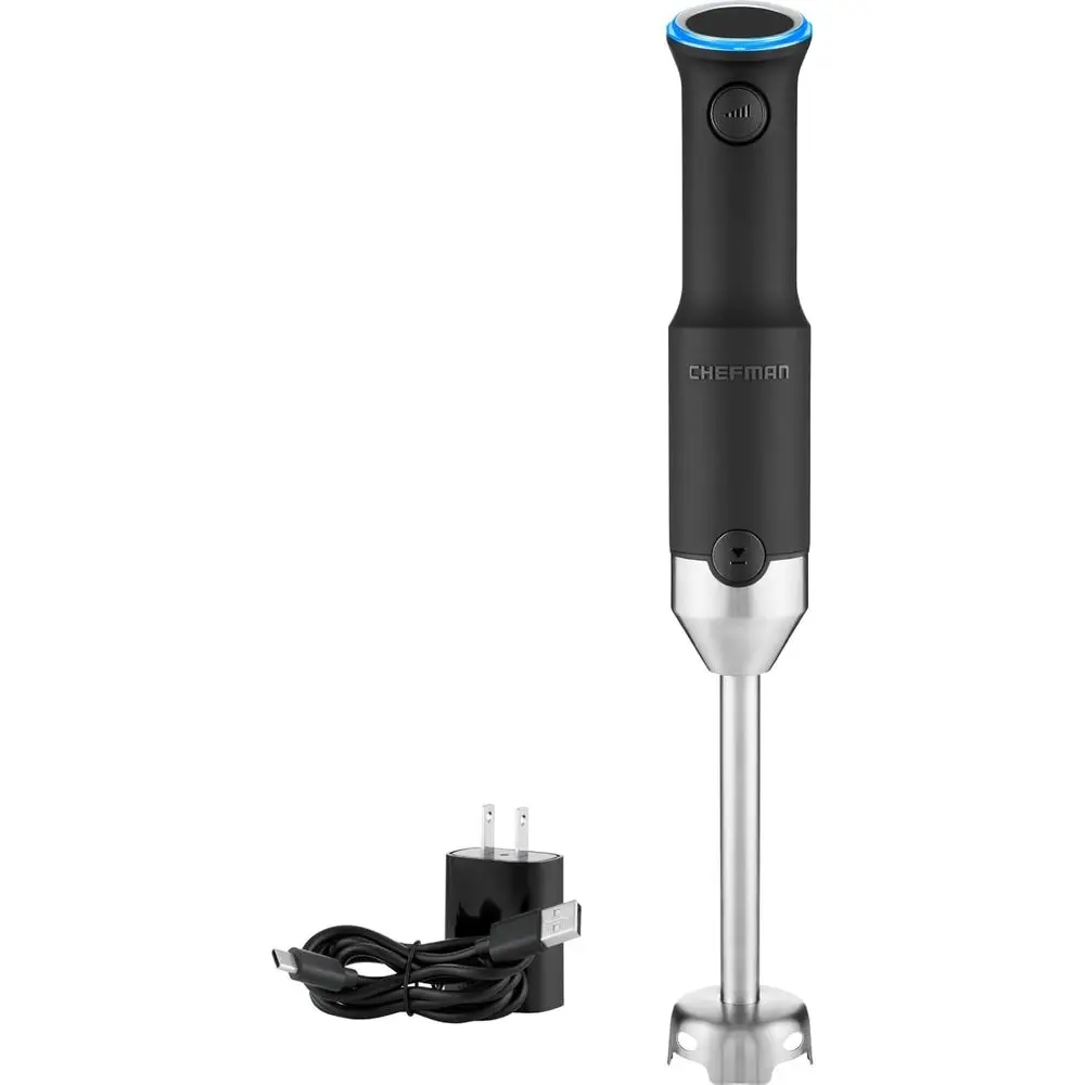 

Портативный погружной блендер, мощность для измельчения льда, управление скоростью одним нажатием, зарядка через USB, готовит смузи, супы, соусы, пасту.