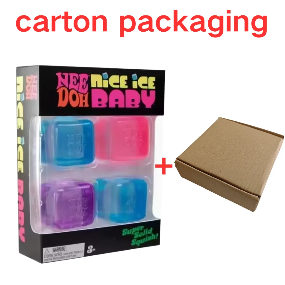 Super Squish Squishy Spielzeug Schylling NeeDoh Nice Cube Sensorisches Stressabbau- und Anti-Angst-Quetschspielzeug