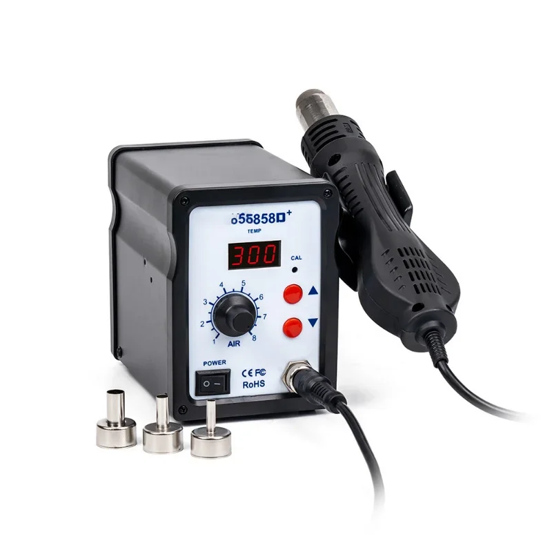 110V/220V 858D+ Hot Air SMD Rework Station Heat Gun SMT Solder Soldering Iron Welding Repair