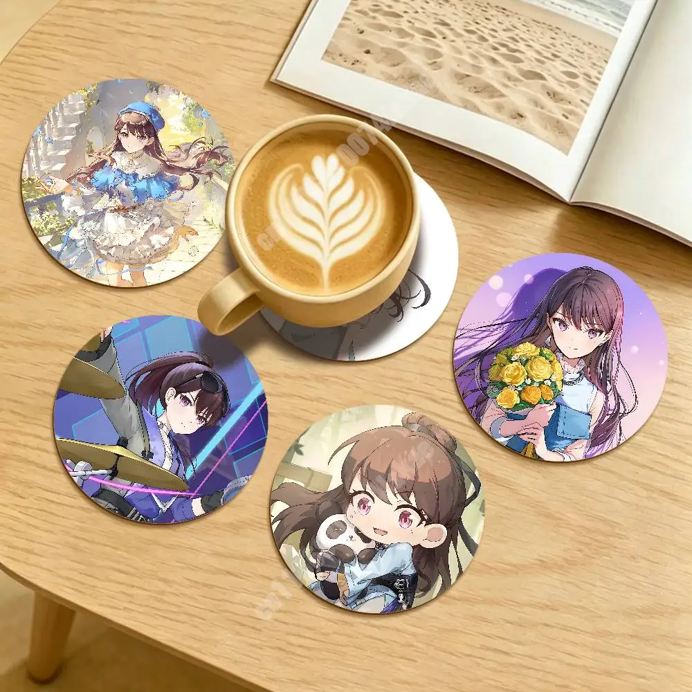 

MyGO Taki Shiina Bandori Round Coaster for Drink Cup Sustainable Lifestyle Decor Minimalist Table Setup