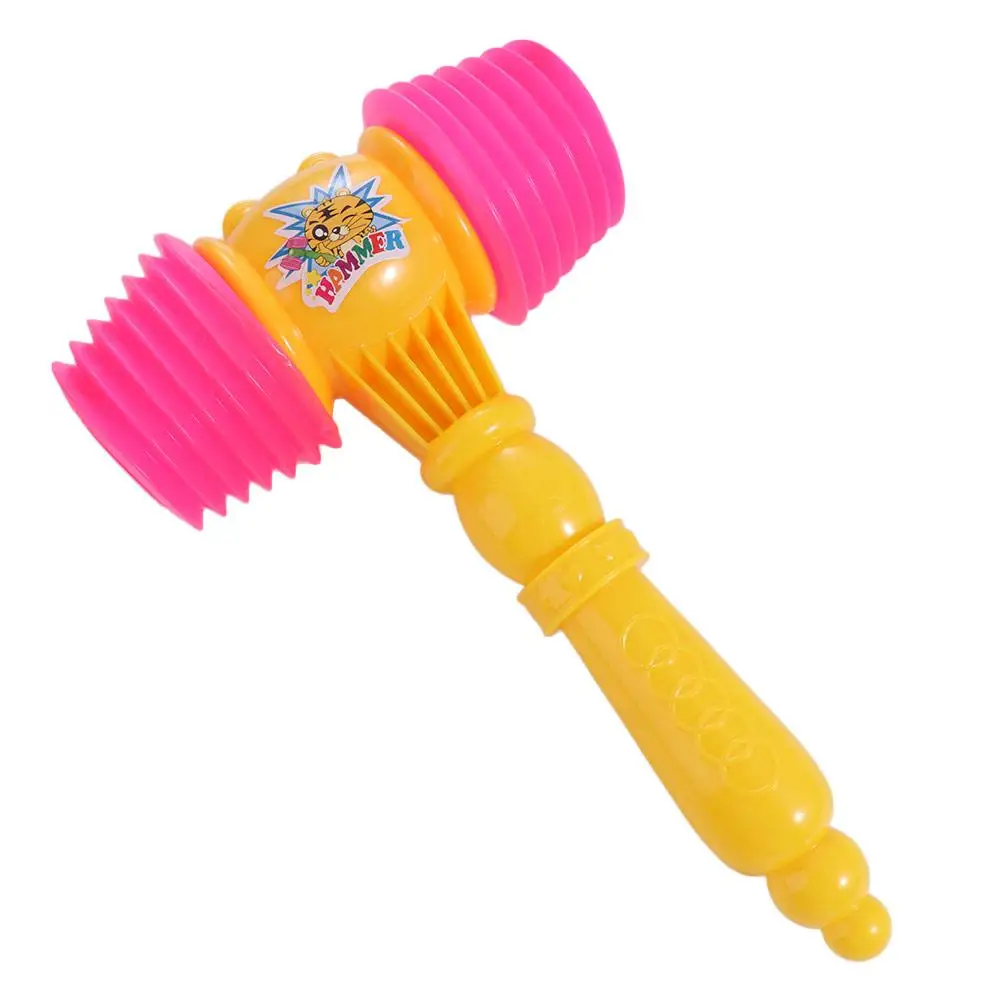 Children Vocal Knocking Knocking Hammer Toy Noise Maker Squeaky Sound BB Hammer Large Plastic Sound Hammers Toys Toddler