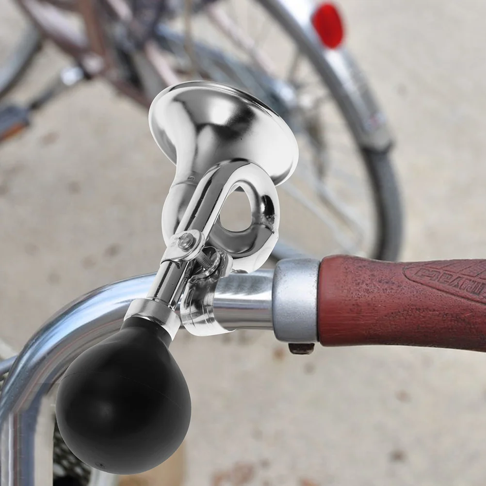 

3Pcs Snail Horn Bicycle Bell Loud Silver Ultra Loud Bike Horn for Adult Bikes Handlebar Attachment Portable Bicycle Safety