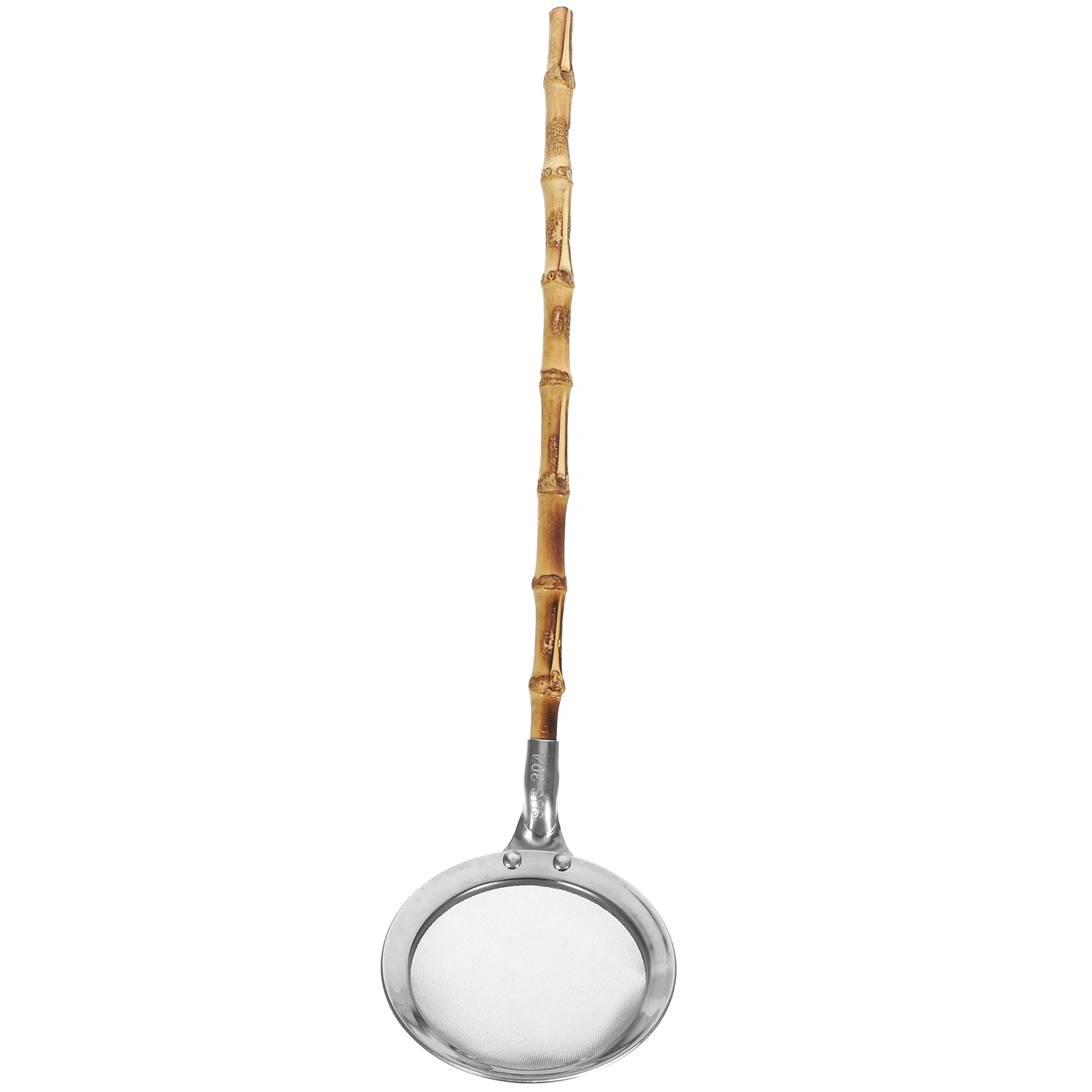 

Bamboo Handle Strainer Spoon Slotted Food Strainers Colander Ladle Stainless Food Strainers Steel Kitchen Pasta Drainer
