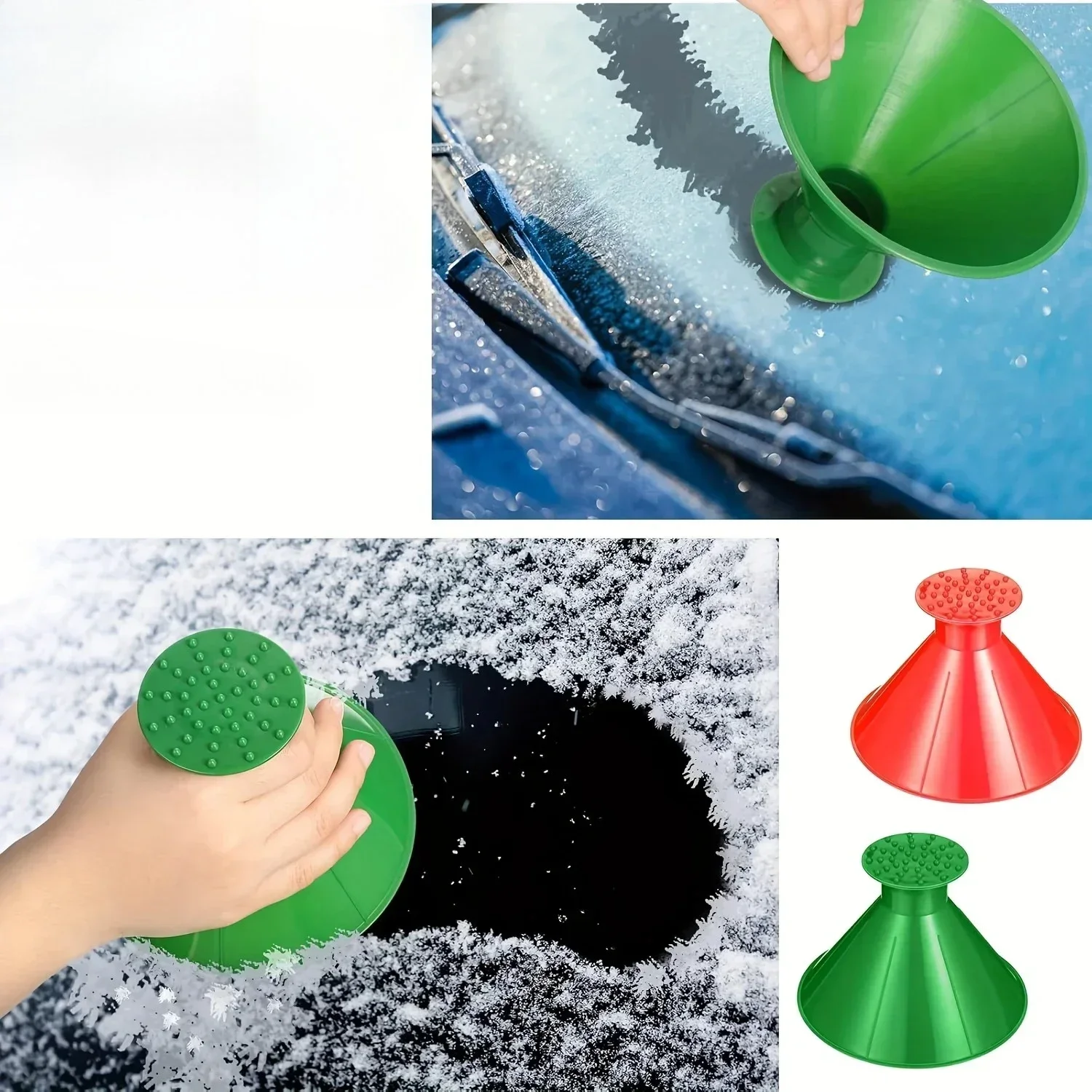 Car Window Windshield Magic Ice Scraper Oil Funnel Snow Shovel Ice Removal Tool Winter Accessories Ice Scraper
